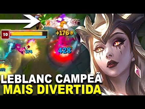 LEBLANC DEIXOU MONO QIYANA LOUCO KKKKK | LEBLANC CAMPEÃ PARA SE DIVERTIR | LEBLANC VS QIYANA LOL