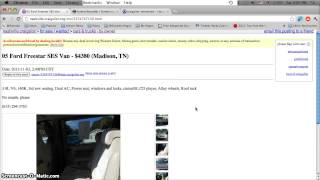 Craigslist Nashville Tennessee Used Cars and Vans - For Sale by Owner Prices Below $1000