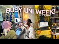 study vlog 🎧 juggling busy uni days, productive study tips, student success at kings college london