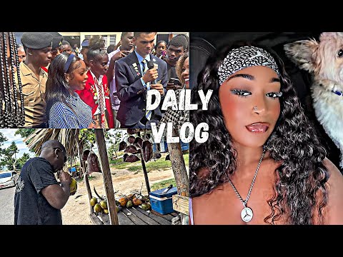DAILY VLOG- College Degree at UTECH +Jamaican Patty +Car Issues +St. Hugh’s High School +Hosting 