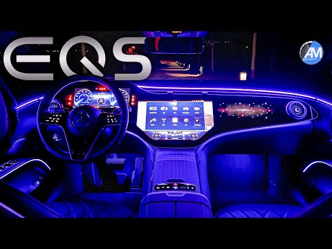 メルセデスの新型電気自動車「EQS」をナイトドライブする動画。美し過ぎるEQSのインテリア映像