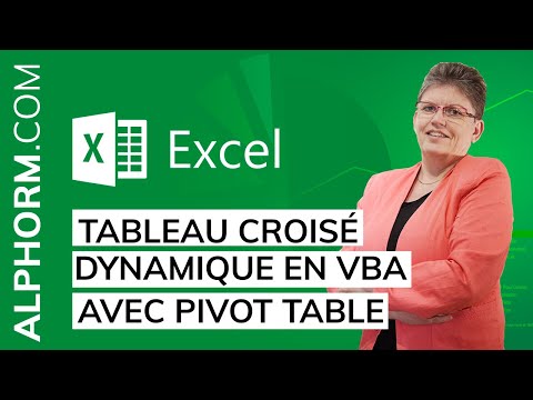 Tableau Croisé Dynamique Excel en VBA avec Pivot Table