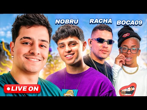 SQUAD MALUCO EM ACAO !!! CODIGUIN FF E MUITA RESENHA !!! NOBRU BOCA DE 09 E RACHA ++++ GTA RP