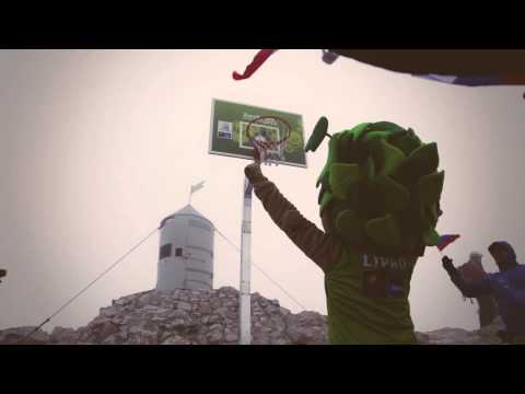 Basketball on the highest mountain in Slovenia (Triglav - 2864 m)