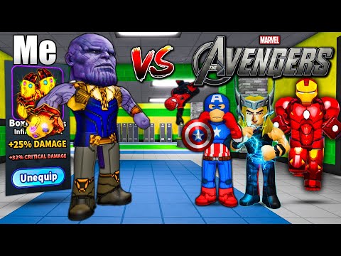 I Obtained The RAREST Gloves In Fight In A School & Went Against The AVENGERS