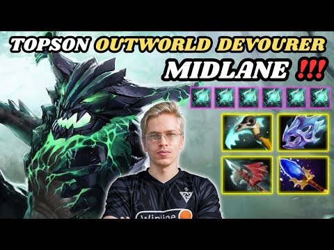 🔥 TOPSON Outworld Devourer Midlane Highlights 7.34d 🔥 Moon Shard 2nd ITEM - Dota 2