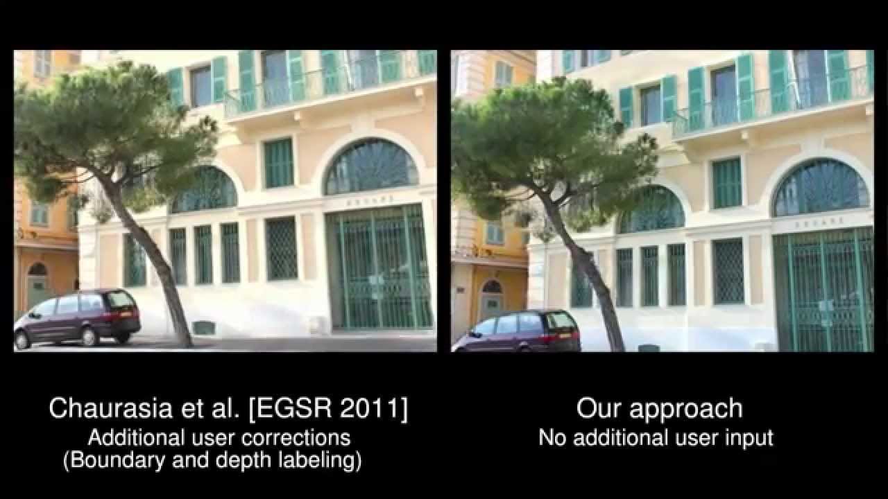 Correspondence and Depth-Image Based Rendering