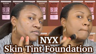 NYX Bare With Me BLUR Skin Tint Foundation | Warm Caramel