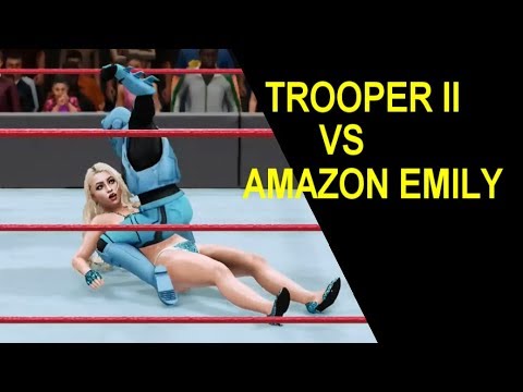 WWE 2K18 Bikini Amazon Emily vs Trooper II