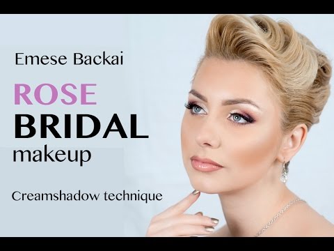 CLASSIC BRIDAL MAKEUP in Rose tones | with waterproof technique | by Emese Backai makeup trainer
