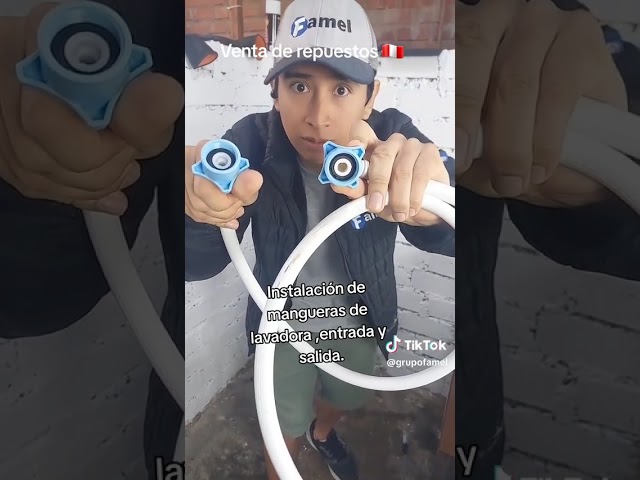 Vídeo relacionado con Manguera de llenado universal SPARES2GO de 5 metros para lavadora y lavavajillas. Tubo de entrada de agua fría extra largo (5 m).