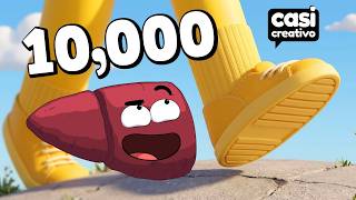 Tus Órganos Cuando Caminas 10,000 Pasos al Día | Casi Creativo