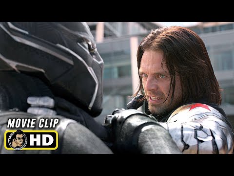 CAPTAIN AMERICA: CIVIL WAR (2016) Black Panther Vs. Winter Soldier [HD] IMAX Clip