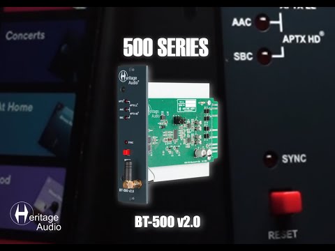 Heritage Audio - BT-500 v2.0 500 Series Connections & Features
