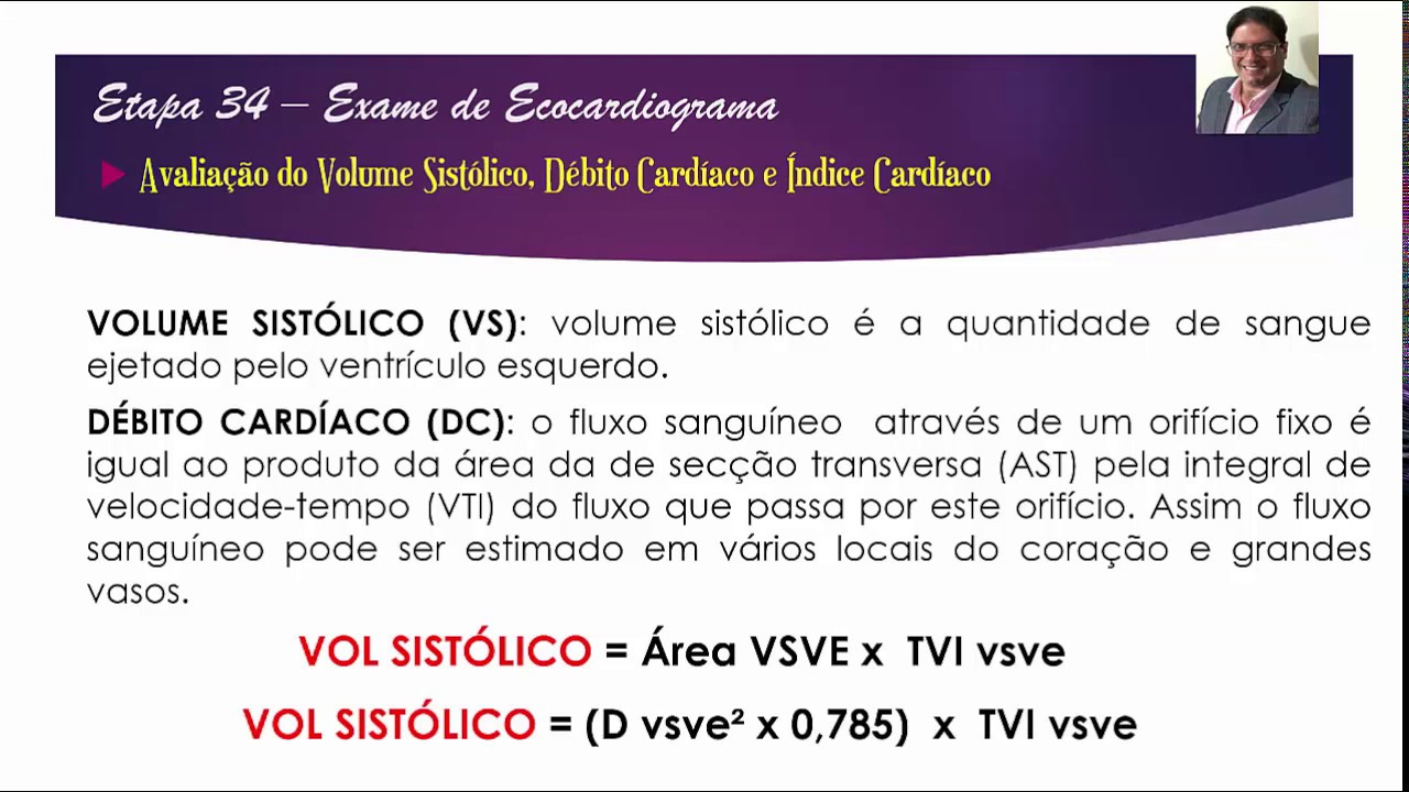 EPISÓDIO 34 - CÁLCULO DO VOLUME SISTÓLICO, DÉBITO CARDÍACO E ÍNDICE CARDÍACO