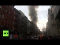 East Village Explosion: FDNY fights to put out blaze.