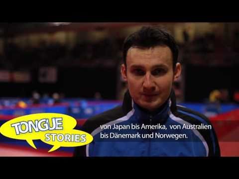 Interview with Romanian professional table tennis player, Adrian Crisan [German subtitles]