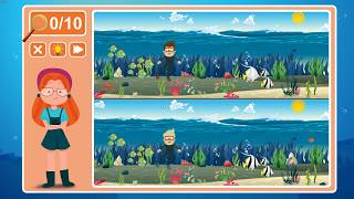 Viki Spotter: Undersea, Level 24 Walkthrough, 1080p/60FPS.