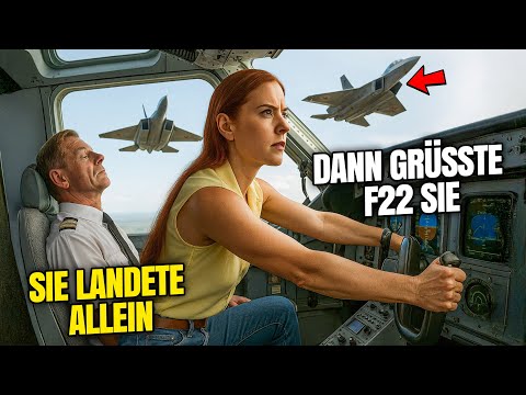Sie landete das Flugzeug allein – Und die F-22-Piloten flüsterten ihren Rufnamen