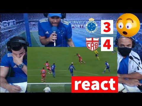 REACT | CRUZEIRO 3 x 4 CRB | SÉRIE B 😲😲👀👀
