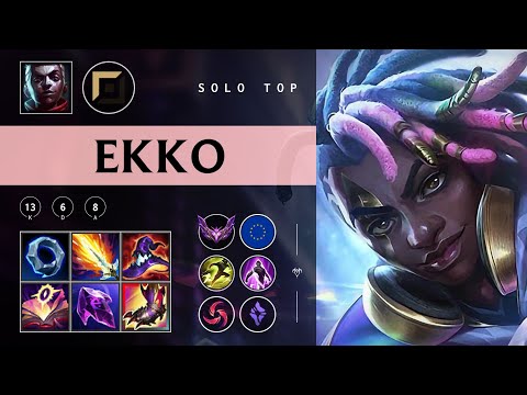 Ekko Top vs Irelia - EUW Master Patch 25.23