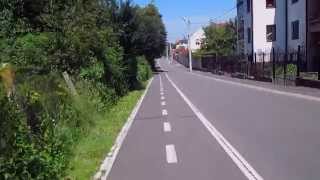 preview picture of video 'Bicycle trip from ASTRA Folk Museum to Municipal Stadium, Sibiu'