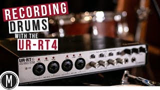 Video thumbnail for Recording Live DRUMS with the Steinberg UR-RT4 / Review by Chris Selim - Mixdown Online