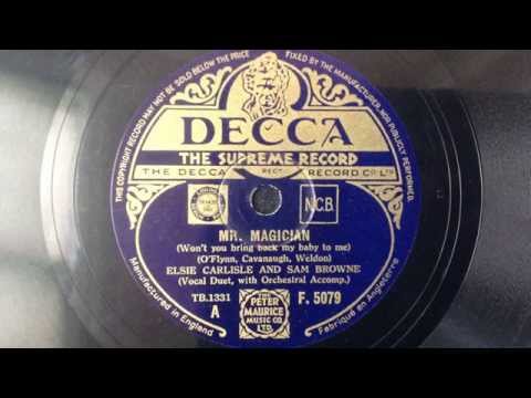 Elsie Carlisle & Sam Browne - "Mr. Magician" (1934)