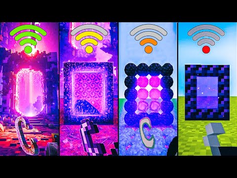 minecraft nether portal with different Wi-Fi