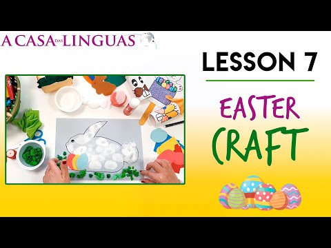 Lesson 7: Easter Craft 🌈🐰 A Casa das Linguas