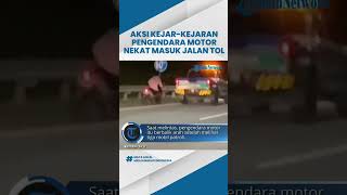 Viral, Pengendara Motor Nekat Melintas di Tol Depok-Antasari, Petugas Tancap Gas Kejar Pelaku