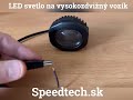 Výstražné LED svetlo na vysokozdvižný vozík - modrý pruh / 10W / 10-80V (68x52mm) - Video Youtube