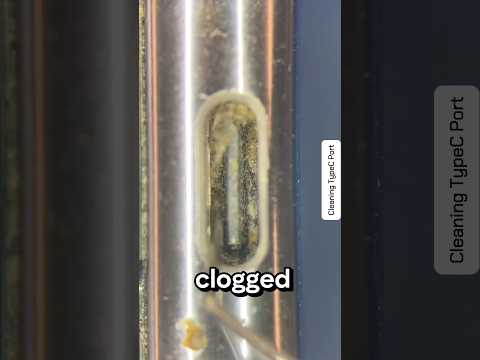 How To Clean Type-C Charging Port #shorts #cleaning #typec