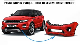 How to Remove the Front Bumper on a Range Rover Evoque 2011-2016