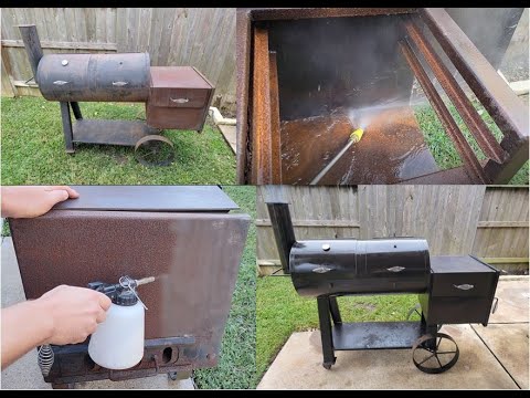 Restaurierung eines rostigen Smokers