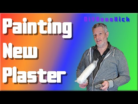 How to MIST COAT and paint new Plaster!