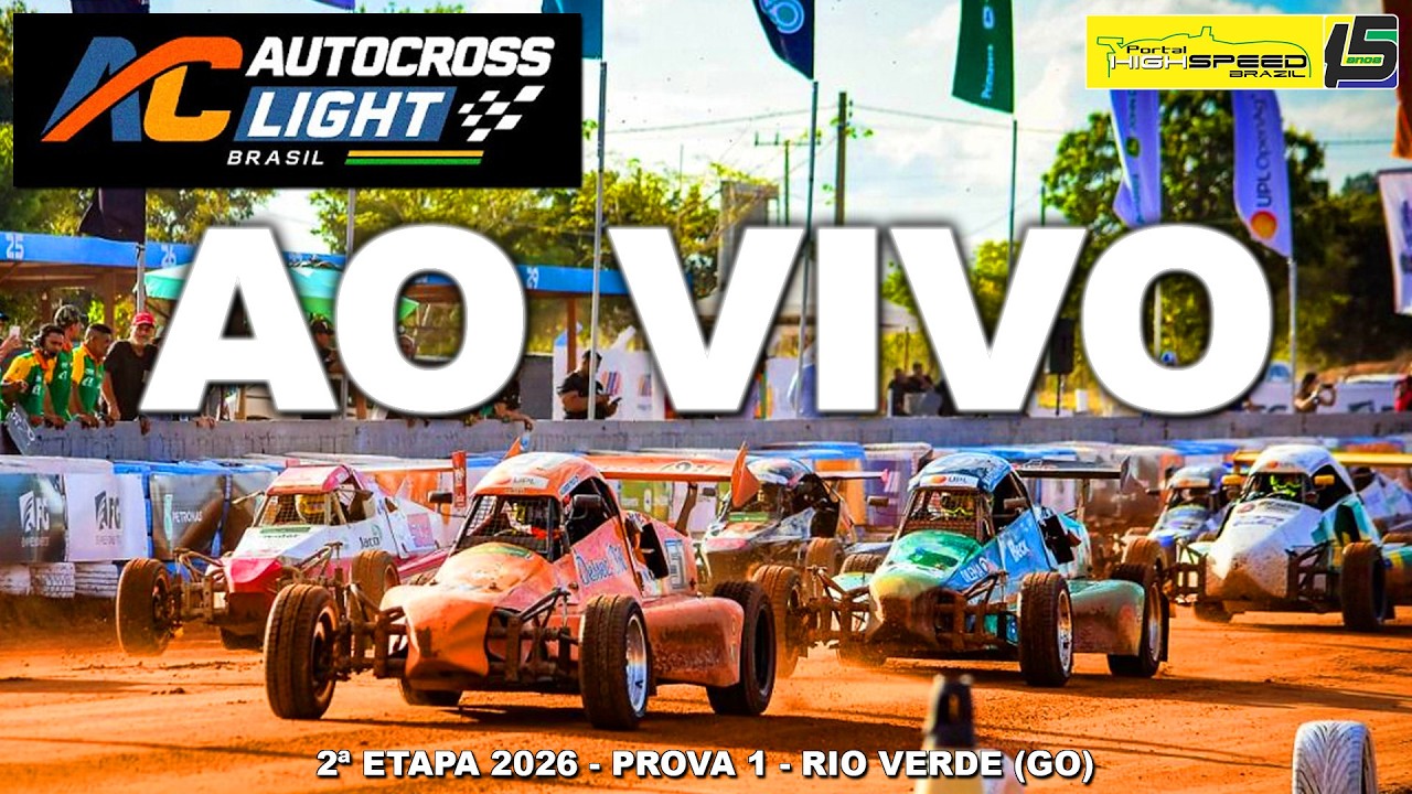 🔴 AUTO CROSS LIGHT BRASIL | 2ª Etapa 2026 | Prova 1 | Rio Verde (GO)