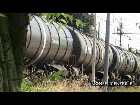 Fuorimuro 190 314 carico di cisterne in transito a Padova Campo Marte