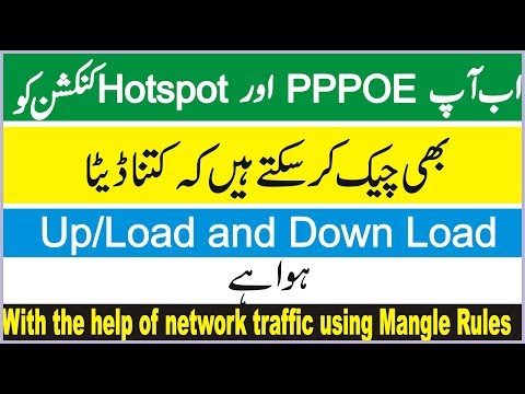 MikroTik Tutorial 17 - PPPoe and Hotspot  manage with Mangle Rules in Hindi & Urdu