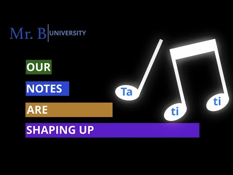 Our Notes Are Shaping Up - Lesson #7