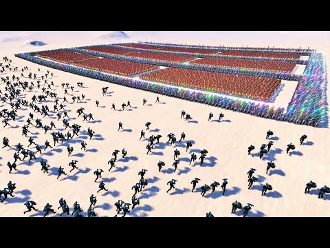 7500 Captain America  VS  Medieval Army x Star Wars Jedi - Ultimate Epic Battle Simulator