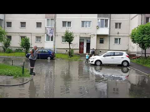 Vihar utáni állapotok Csíkszeredában