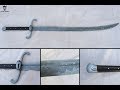 Damascus Kriegsmesser sword - Forged. The complete movie