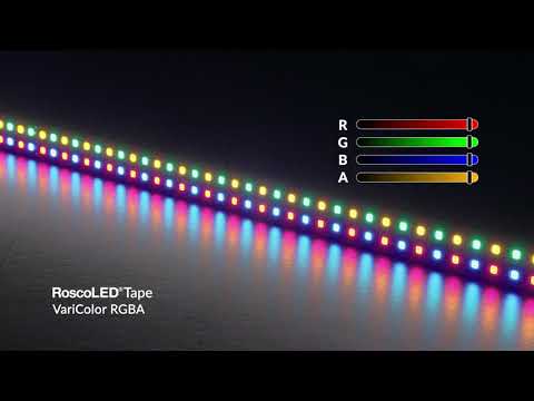 RoscoLED Tape VariColor: RGBA Color Range