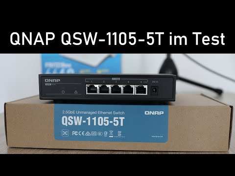 Šakotuvas Qnap Systems QNAP QSW-1105-5T 5 prievadas 2,5 Gbps automatinis derinimas 2,5 G/1G/100M nevaldomas jungiklis video