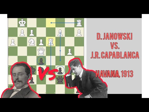 D. Janowski vs. J.R. Capablanca | Havana 1913 Chess Masterpiece