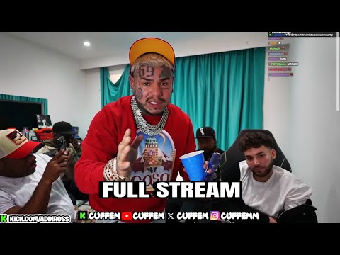 Adin Ross x 6ix9ine x Akademiks x Wack 100 FULL STREAM! (CRAZY)