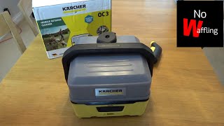 How to OPEN & CLOSE Water Storage Container Karcher Mobile Outdoor Cleaner OC3 - Beginners guide