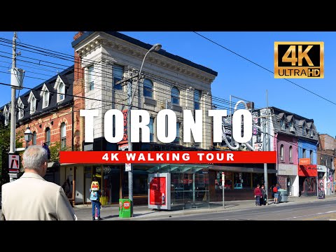 🇨🇦 Toronto Canada City Walk | Queen Street West Walking Tour [4K HDR - 60fps]