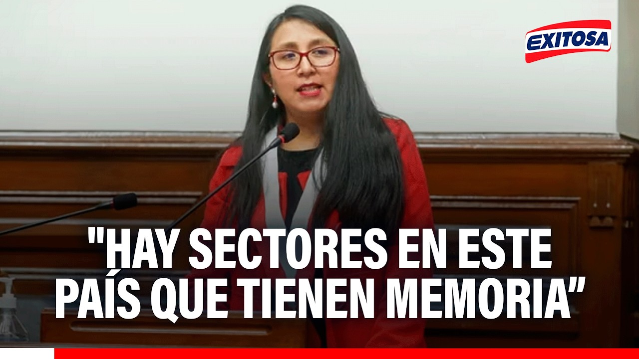 🔴🔵 Ruth Luque: "Hay sectores en este país que tienen memoria, conciencia y dignidad"